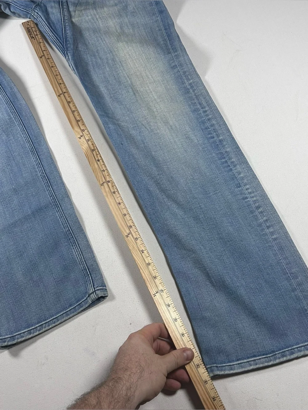Diesel Timmen Jeans Mens Fits: 34x33 Blue Regular Straight Leg Made Italy 008GI